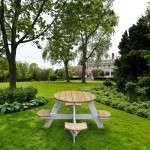 Masuta Gradina Rotunda Maro Natur OZN pentru copii cu 4 locuri din lemn pentru Picnic si Activitati Masuta Gradina Rotunda Maro Natur OZN pentru copii cu 4 locuri din lemn pentru Picnic si Activitati